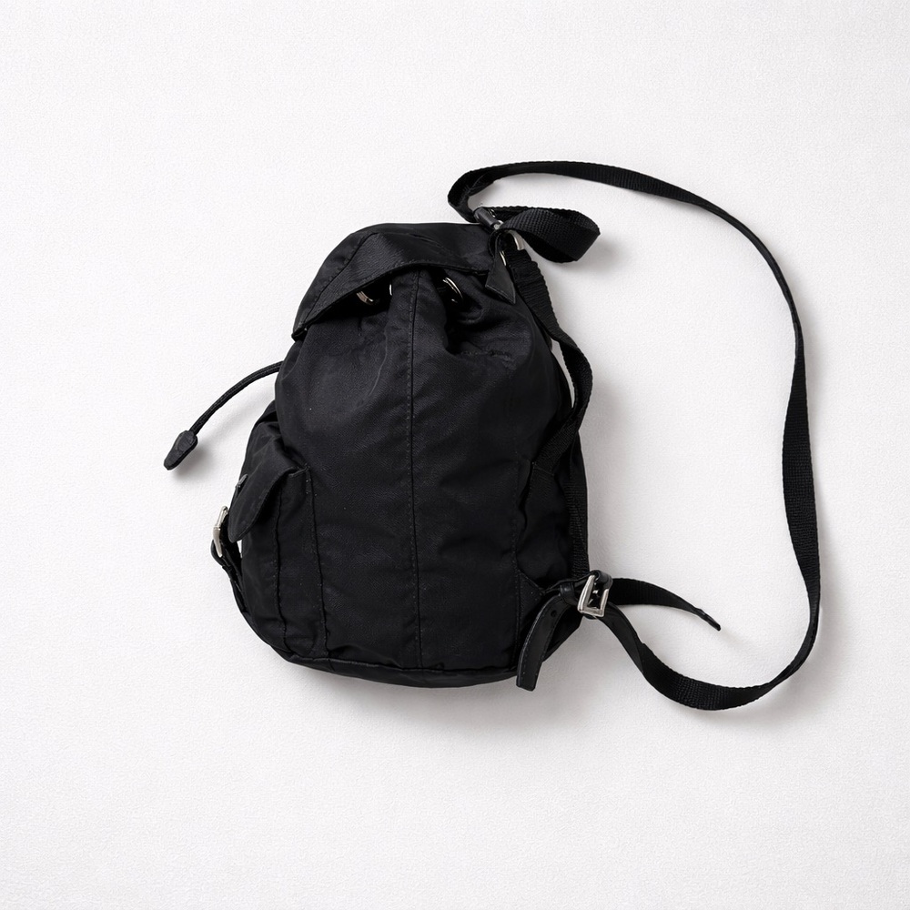 Authentic Prada Black Nylon Backpack Small Pre Ow… - image 3